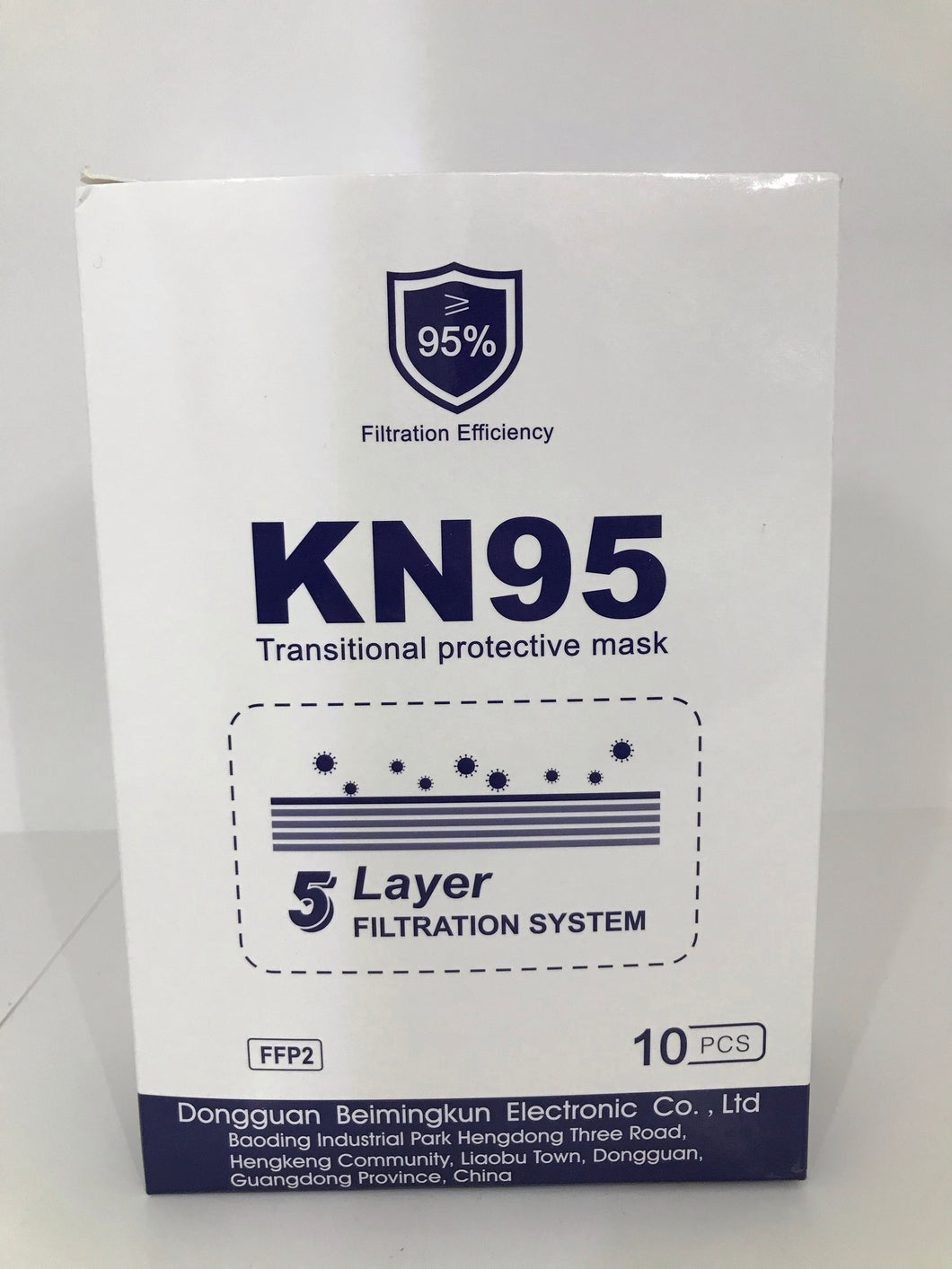 KN95 (caja de 10) 5 Layer filtration
