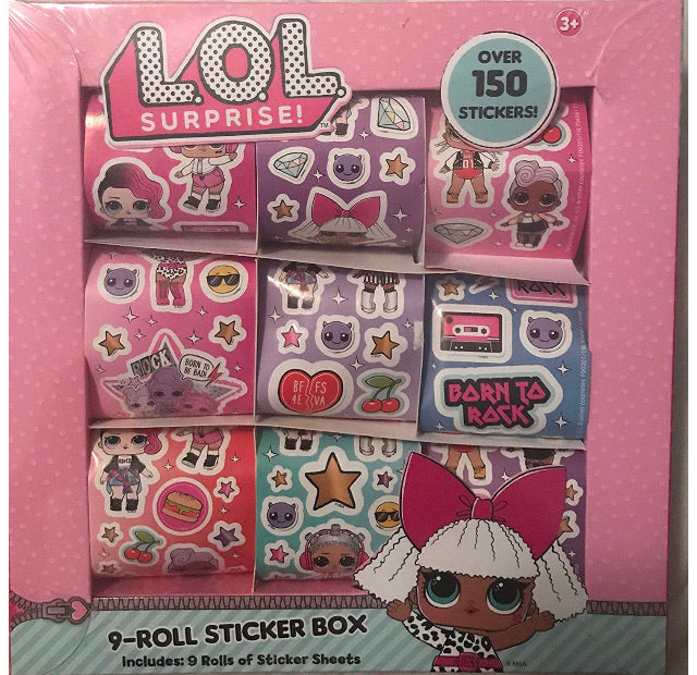 LOL surprise 9 roll sticker box